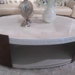 modern O round french style coffee tables