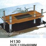 H130 cheap glass coffee table /metal glass coffee table/glass center table