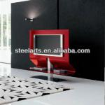 Steel-arts modern metal and glass TV stand V505A