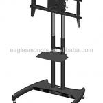 Anti theft hardness chrome pole mobile adjustable TV Stands