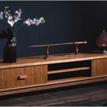 Multiple Finishes Bamboo TV Stand in living room-BB-005