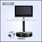 Motor aluminium tv stand for exhibition with MDF drawer-YKW002S