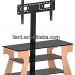 2013 lastest design wood legs tv stand with tv mount