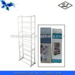 30-pair white plastic shoe rack