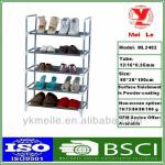 5-tier non woven metal shoe shelf