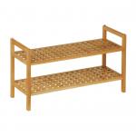 2 tier Walnut Wooden rack