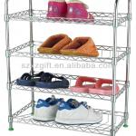 Adjustable Wire Chrome Shoe Rack