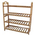 Simple design 4 layers bamboo shoe rack