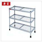 CJ-XJ005 mettal mesh small plastic shoe rack