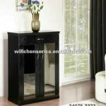 ELEGANT WOODEN SHOE CABINET WITH MIRROR