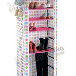 SQ-1004 10-tier nonwoven outdoor shoes storage racks