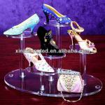 Disassemble Acrylic Shoe Rack Acrylic Multi Shoes Display Stand With Base