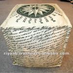 Designer Cotton Fabric Poufs or Ottomans