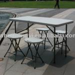 small folding outdoor stool in plastic