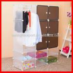 Hot sell plastic foldable bedroom wardrobe/detachable wardrobe