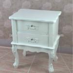 White 3 drawer white glossy finish nightstand bedside table