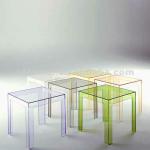 colored lucite night stand