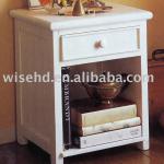 pine wood white bedside tables W-CB-9004