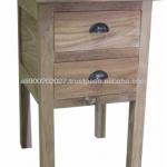 Teak Indoor Furniture Nightstand 2 Drawers - Wood Furniture Indonesia Supplier