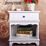 DWNT006 White one drawer nightstand