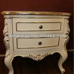 European classic Ivory white bedroom furniture nightstands TH01#