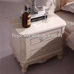 french style white bedroom furniture/night stand