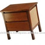 MISHA BEDSIDE TABLE with 2 drawers-MISHA