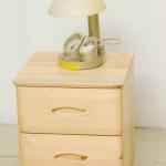 Solid Wood Modern Nightstand-EW-NT081