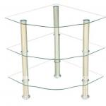 cheap metal glass side table-ST24