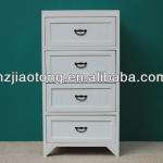 Latest Modern White Color 4 Drawers Cabinet