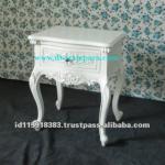 white furniture of Nightstand Bedside 1 drawer.