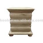 Swedish Rounded Oak Nightstand HL028