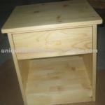 natural pine wood nightstand cabinet UCF0031