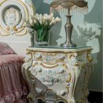 french royalty nightstands/bedstands with rich ornaments