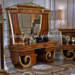 2014 E38 Europe classical bedroom furniture dresser &amp; mirror