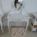 Idyllic small white dresser mirror dresser fashion / minimalist desk white modern reception desk T10-6074