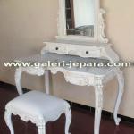 Antique Dressing Table with Stool - Indoor Bedroom Set Furniture