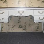 Luxury French style wooden bedroom dressing table with drawers in white color