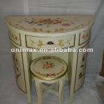 European style handpainted wooden bedroom dressers