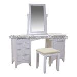 modern white makeup dresser HDDS002