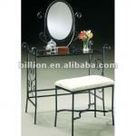 2012 china hebei factory outdoor antirust painting wrought iron dressing tables