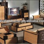 100% Bamboo Wood TV Cabinet Combination