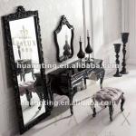 vanity solid wood white color dressing table mirror /classical dresser ser/bedroom set furniture