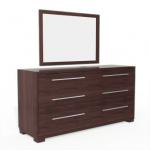 Dressing table with mirror-