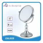 Double side chrome plated table top dresser mirror