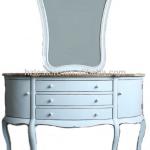 french style elegant white wooden dressing table-MGXG-09