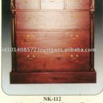 3 Drawer Chest with Drawer Top Mahogany Indoor Furniture.