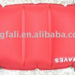 Pink color convenient inflatable pvc pillow