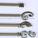 Leaf scroll curtain rod