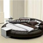 Bisini Modern Bed,Modern Furniture,Genuine Leather Bed,Round Bed(B14407)-B14407